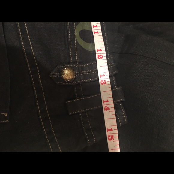 ⬇️Price Drop ⬇️NWT Navy linen loose fitting jean like pants - Picture 5 of 7